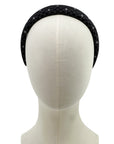 Alice Headband made from black Gucci men's silk tie