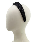 Alice Headband made from black Gucci men's silk tie
