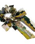 Liberty London Prospect Road Silk Green Bandeau Ribbon Scarf