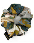 Liberty London Prospect Road Silk Green Scrunchie Scarf