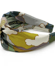 Liberty London Prospect Road Silk Green Silk Knot Headband