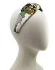Liberty London Prospect Road Silk Green Silk Knot Headband