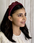 Sustainable Salmon Leather Knot Headband