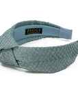 Sustainable Salmon Leather Knot Headband