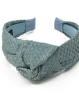 Sustainable Salmon Leather Knot Headband