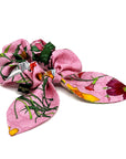 GG Gucci Silk Scarf Floral Scrunchie