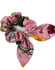 GG Gucci Silk Scarf Floral Scrunchie