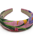 Gucci Pink Floral GG Silk Scarf Upcycled Alice Headband