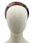 Gucci Pink Floral GG Silk Scarf Upcycled Alice Headband