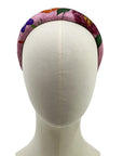Gucci Pink Floral GG Silk Scarf Upcycled Alice Headband