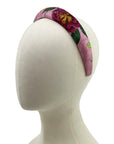 Gucci Pink Floral GG Silk Scarf Upcycled Alice Headband