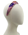 Gucci Pink Floral GG Silk Scarf Upcycled Alice Headband