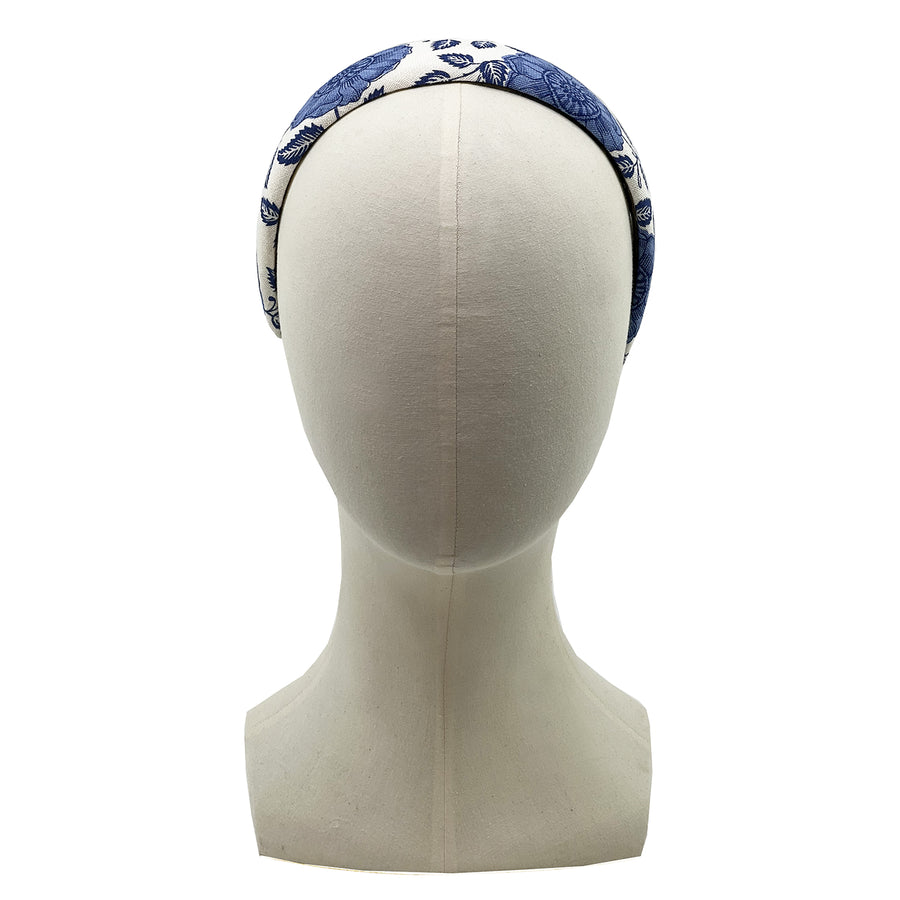 Raoul Textiles Marabella Delft Hand-Printed Belgian Linen Headband