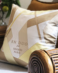 Hermès Vintage Scarf Throw Cushion 'En Duo'