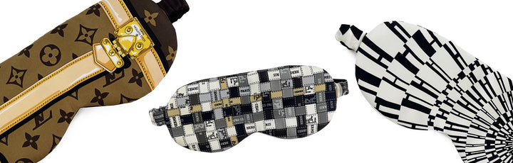 Silk Sleep Masks made from upcycled designer scarves