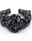 Dior Trotter Blue Silk Headband made from an upcycled scarf