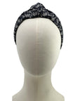 Dior Trotter Blue Silk Headband made from an upcycled scarf