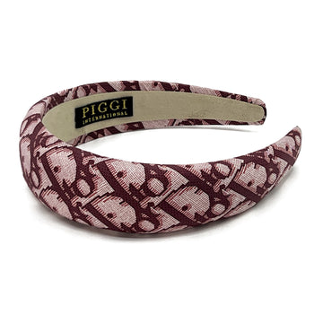 Dior Trotter Burgundy silk scarf Alice Headband