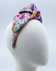Liberty London Garden of Adonis Pink Big Knot Turban Headpiece 