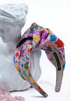 Liberty London Garden of Adonis Pink Big Knot Turban Headpiece