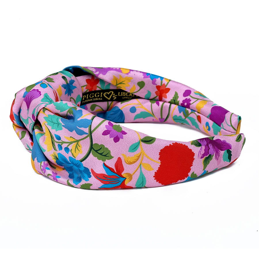 Liberty London Garden of Adonis Pink Classic Knot Headband