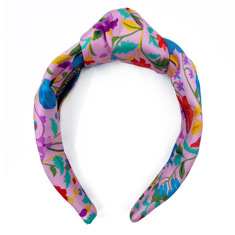 Liberty London Garden of Adonis Pink Classic Knot Headband