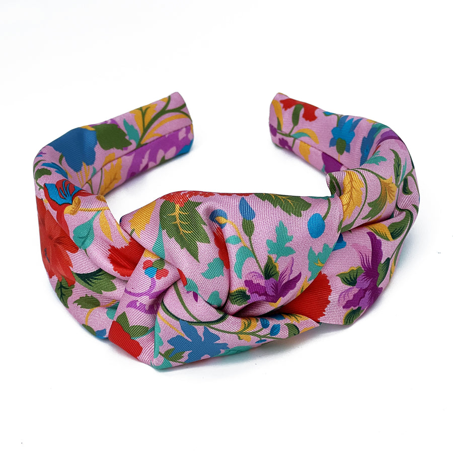 Liberty London Garden of Adonis Pink Classic Knot Headband