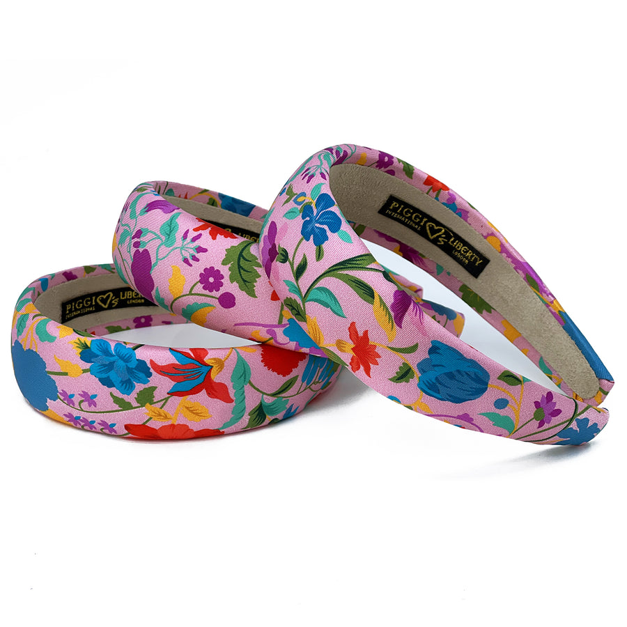 Liberty London Garden of Adonis Pink Padded Alice Headband