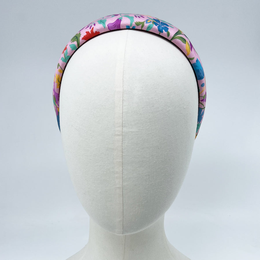 Liberty London Garden of Adonis Pink Padded Alice Headband