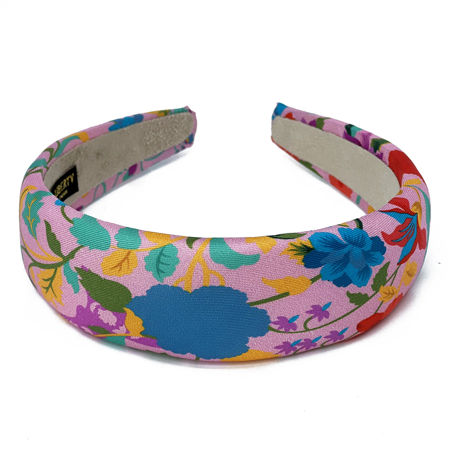 Liberty London Garden of Adonis Pink Padded Alice Headband