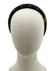 Alice Headband made from black Gucci men's silk tie