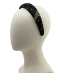 Alice Headband made from black Gucci men's silk tie