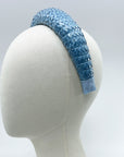 Triple Starbright  Braid Heavenly Celeste Armadillo Headband