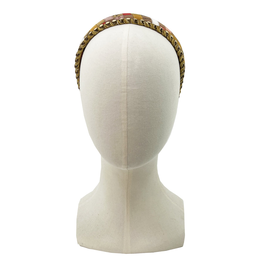 Hermes Bolduc au Carre Upcycled Scarf Headband Set