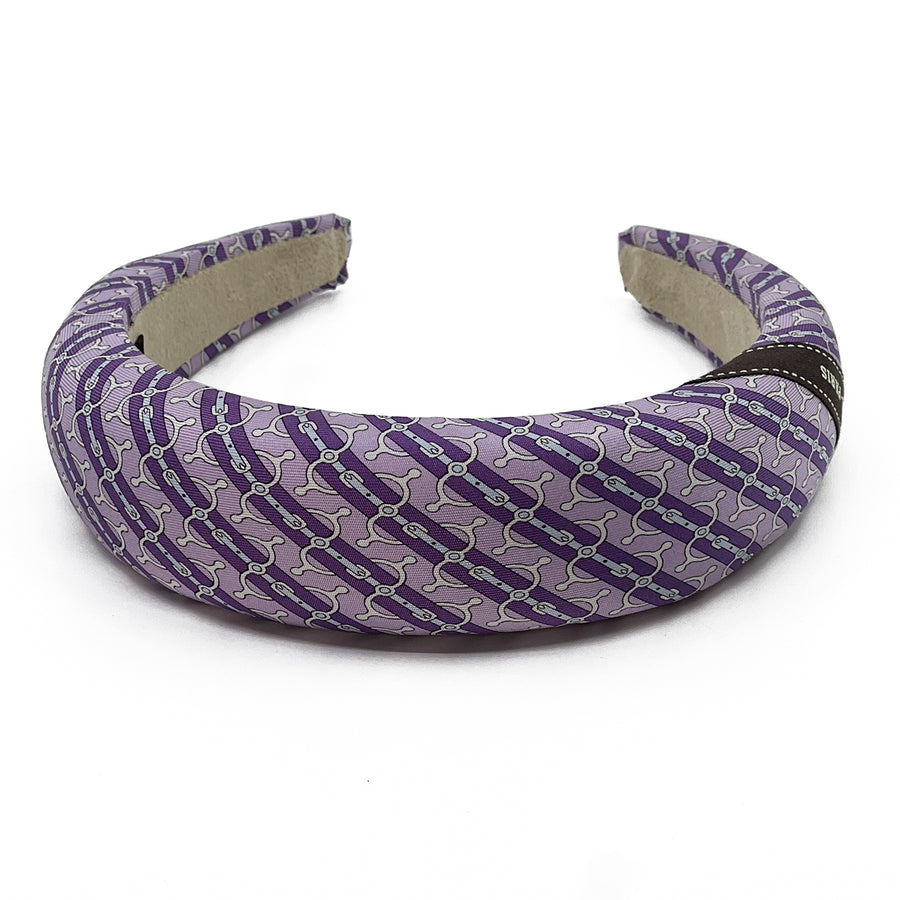 Hermes silk tie repurposed Alice headband