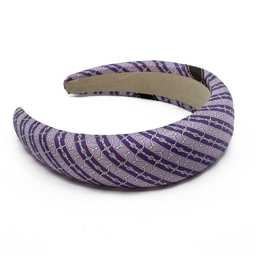 Hermes silk tie repurposed Alice headband