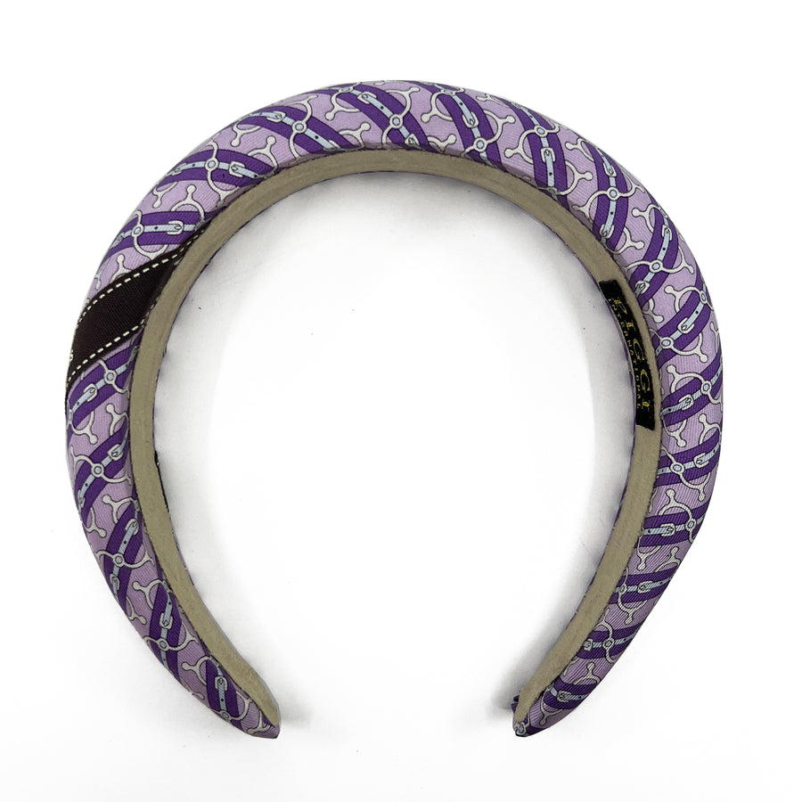 Hermes silk tie repurposed Alice headband