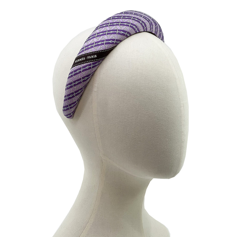 Hermes silk tie repurposed Alice headband