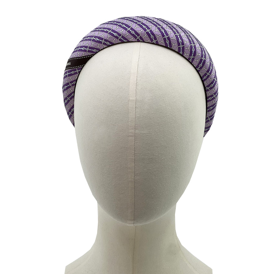 Hermes silk tie repurposed Alice headband