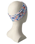 Boho Beach Stretch Headband Betsy Blue Floral