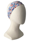 Boho Beach Stretch Headband Betsy Blue Floral