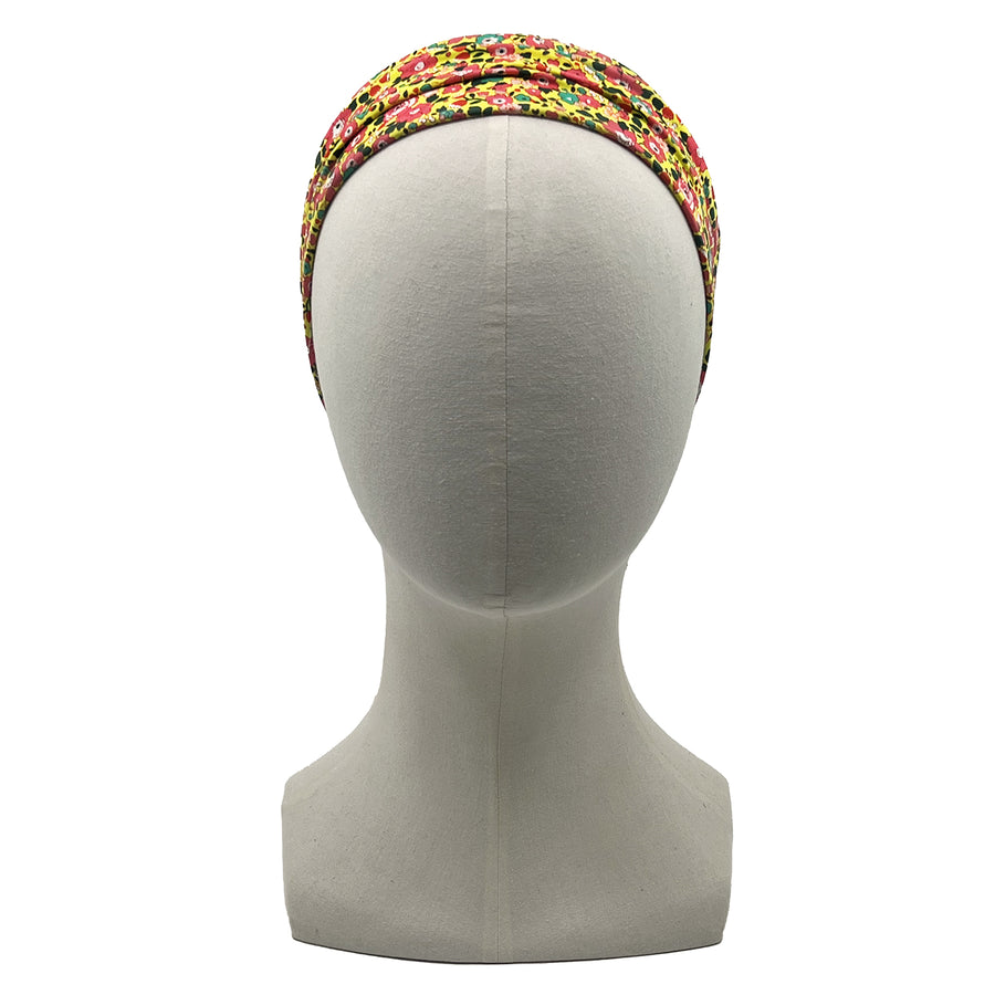 Liberty London Boho Beach Stretch Headband Yellow Floral