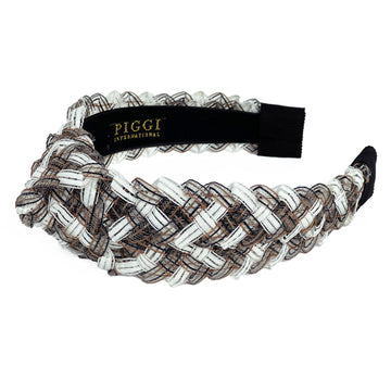 Piggi International Lyrica Knot Headband Black & White