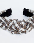 Piggi International Lyrica Knot Headband Black & White