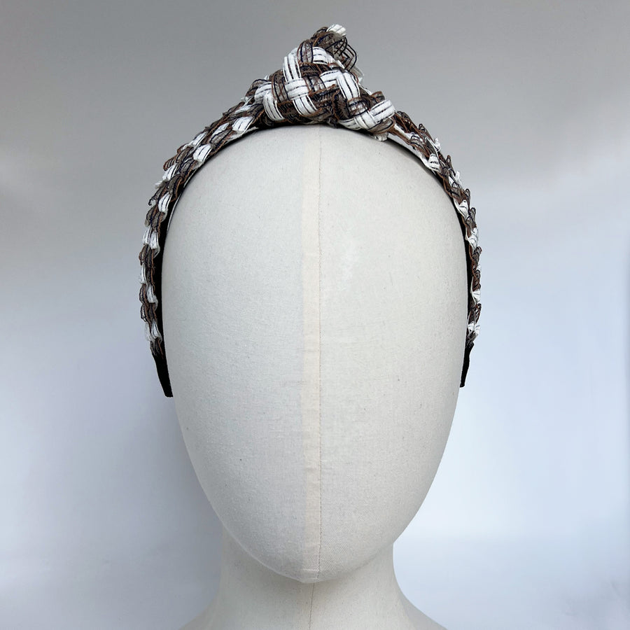 Piggi International Lyrica Knot Headband Black & White