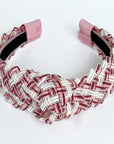 Piggi International Lyrica Racelleo Knot Headband Pink & Red