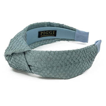 Sustainable Salmon Leather Knot Headband