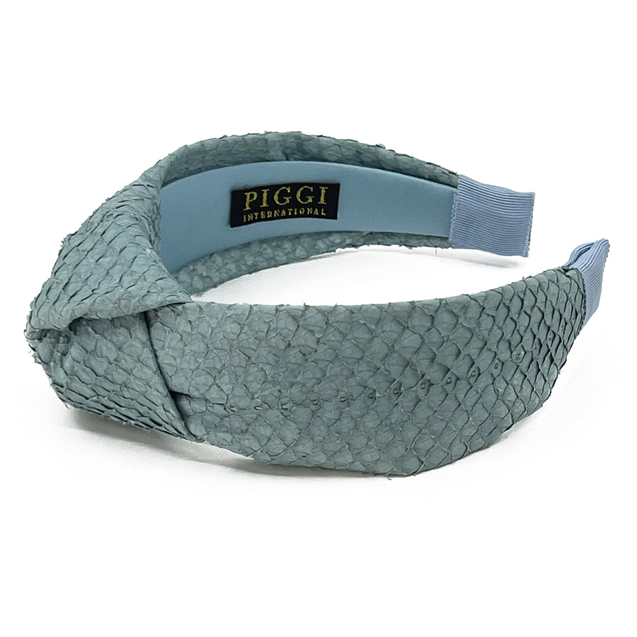 Sustainable Salmon Leather Knot Headband