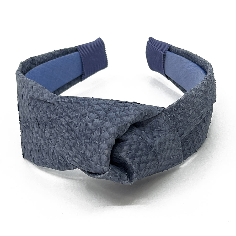 Sustainable Salmon Leather Knot Headband