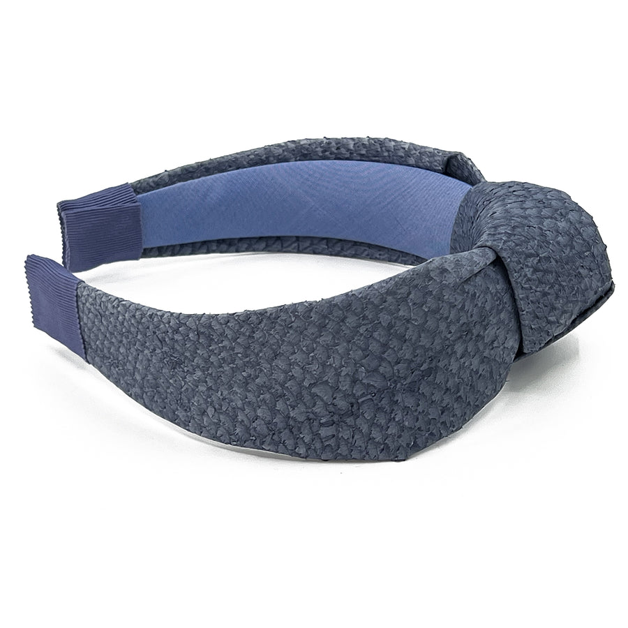 Sustainable Salmon Leather Knot Headband